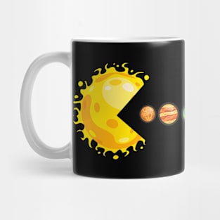 Planetary System Star Eating Planets Sun Funny Astronomy Mug